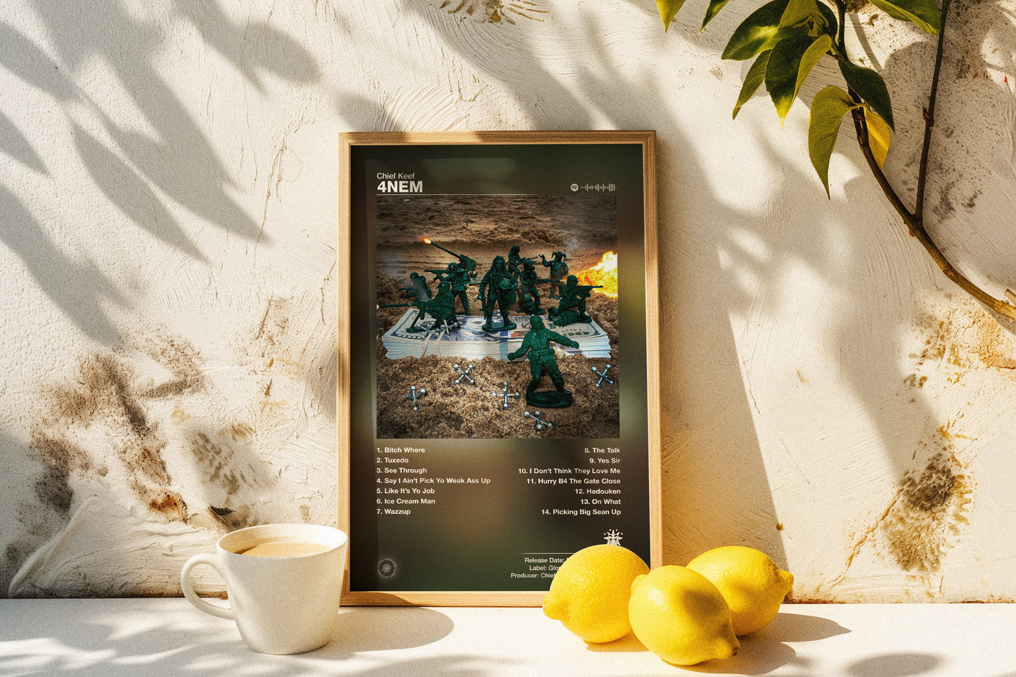 Chief Keef - 4NEM | Album Cover Poster | Wall of Fame Prints