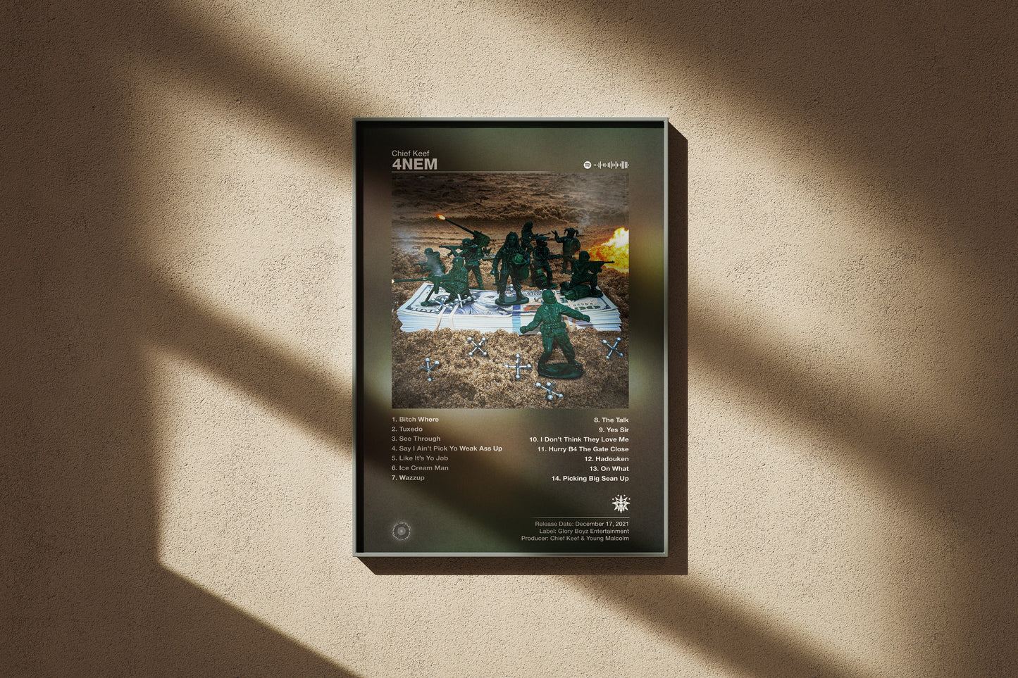 Chief Keef - 4NEM | Album Cover Poster | Wall of Fame Prints