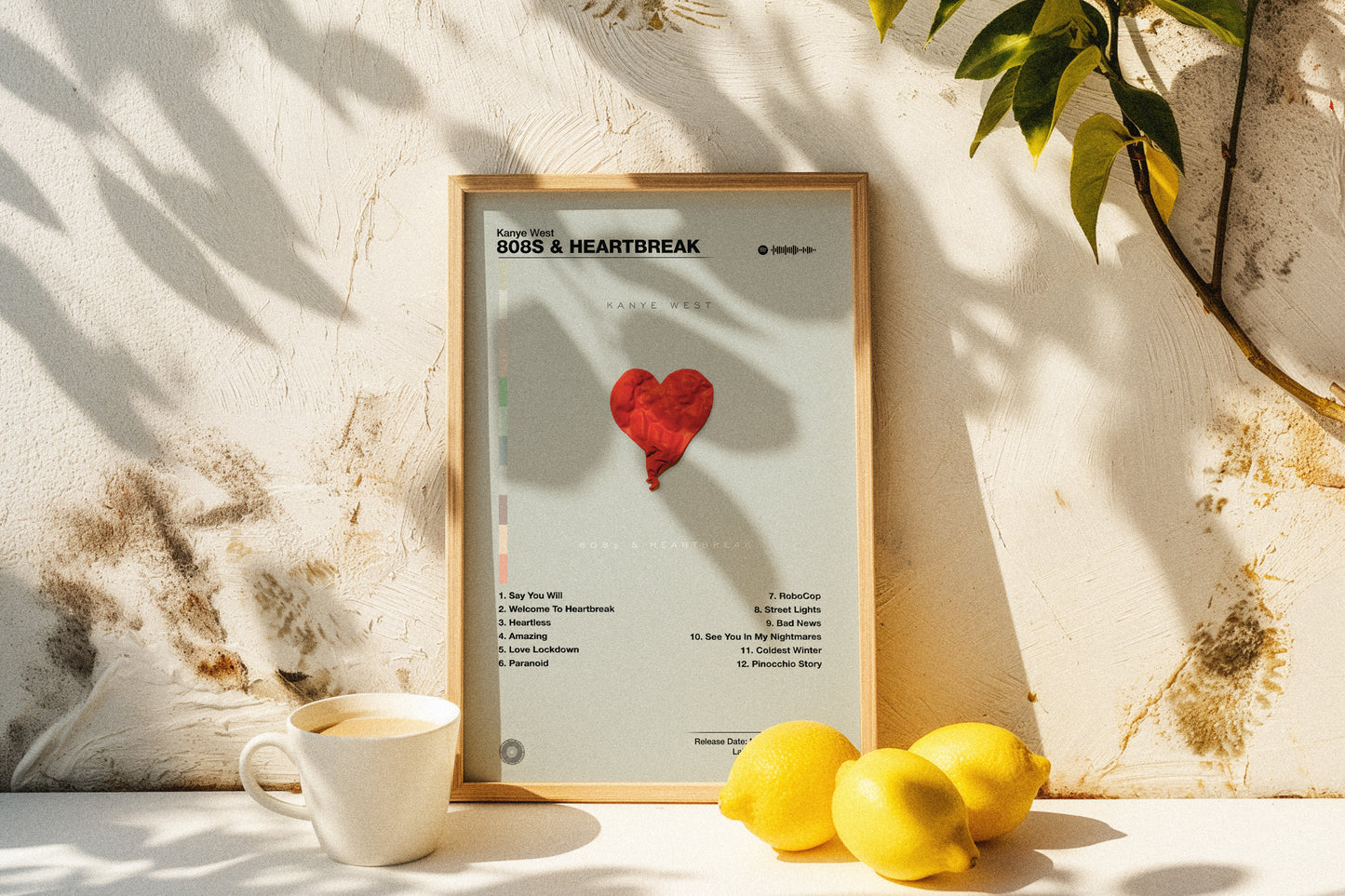 Kanye West - 808s & Heartbreak | Album Cover Poster | Wall of Fame Prints