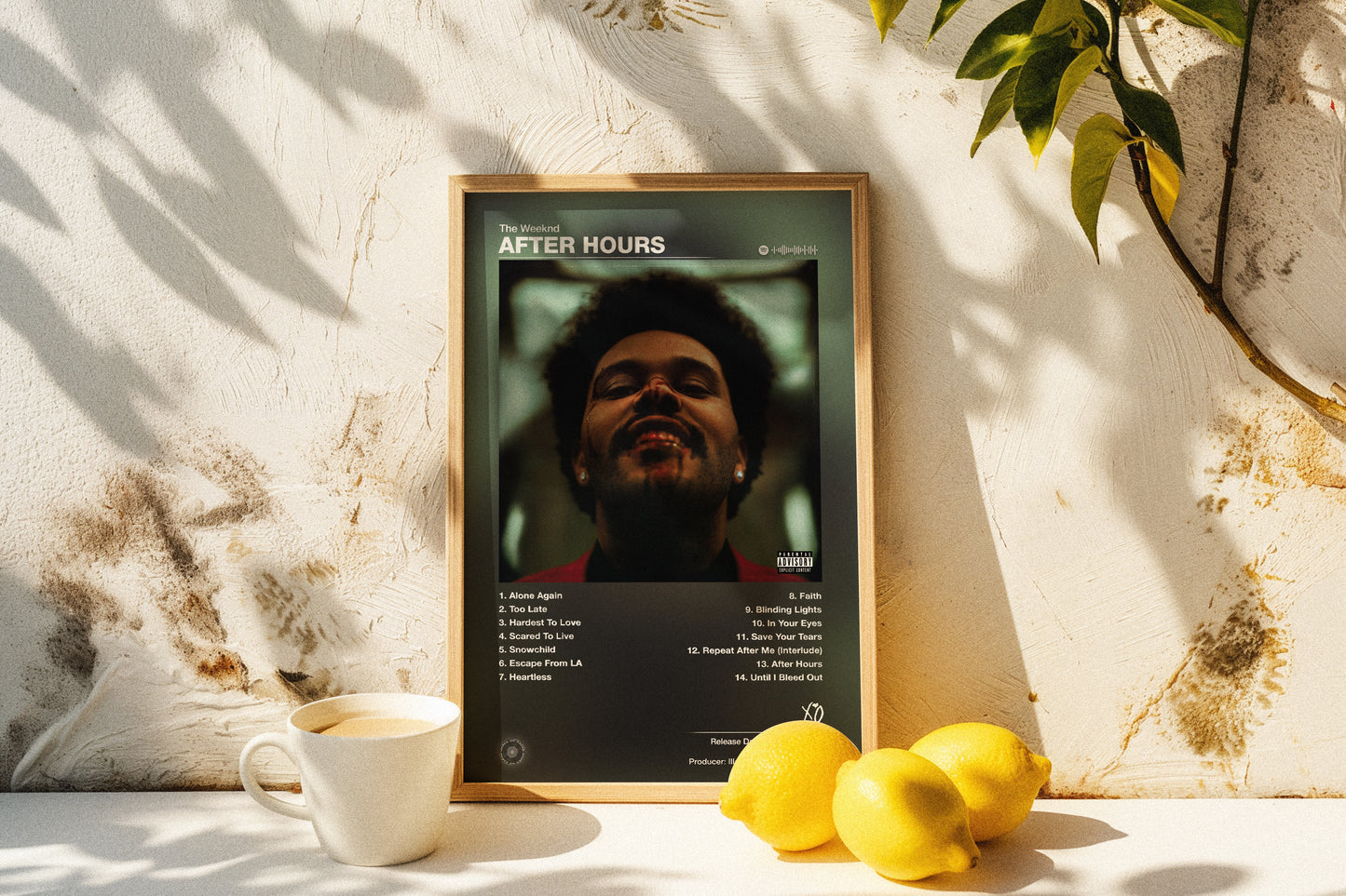 The Weeknd - After Hours | Album Cover Poster | Wall of Fame Prints