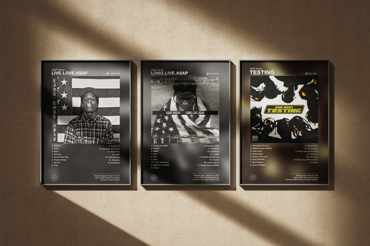A$AP Rocky - TESTING | Album Cover Poster | Wall of Fame Prints