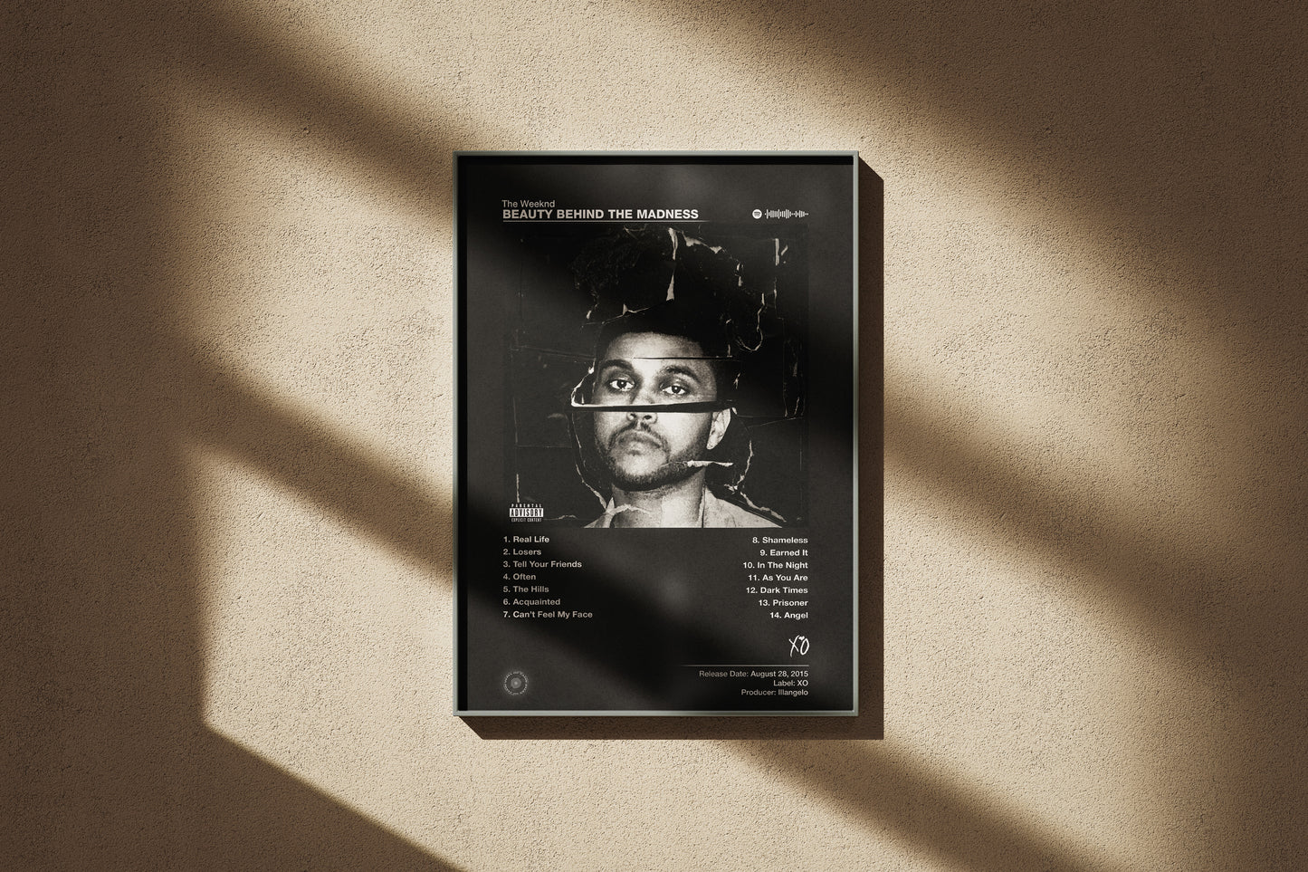 The Weeknd - Beauty Behind the Madness | Album Cover Poster | Wall of Fame Prints
