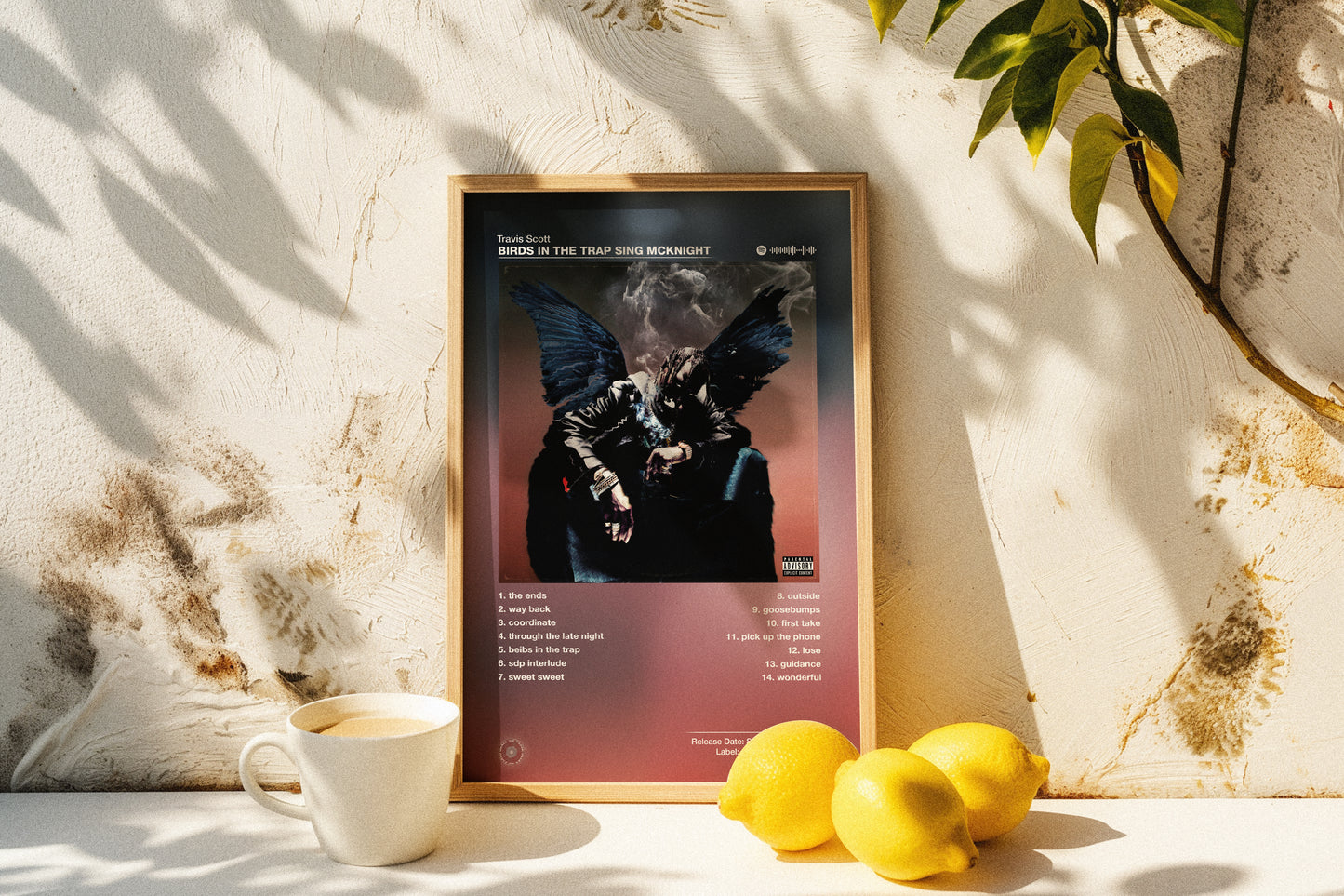 Travis Scott - Birds in the Trap Sing McKnight | Album Cover Poster | Wall of Fame Prints
