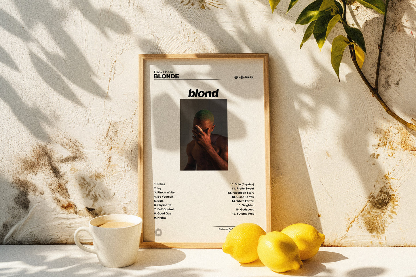 Frank Ocean - Blonde | Album Cover Poster | Wall of Fame Prints
