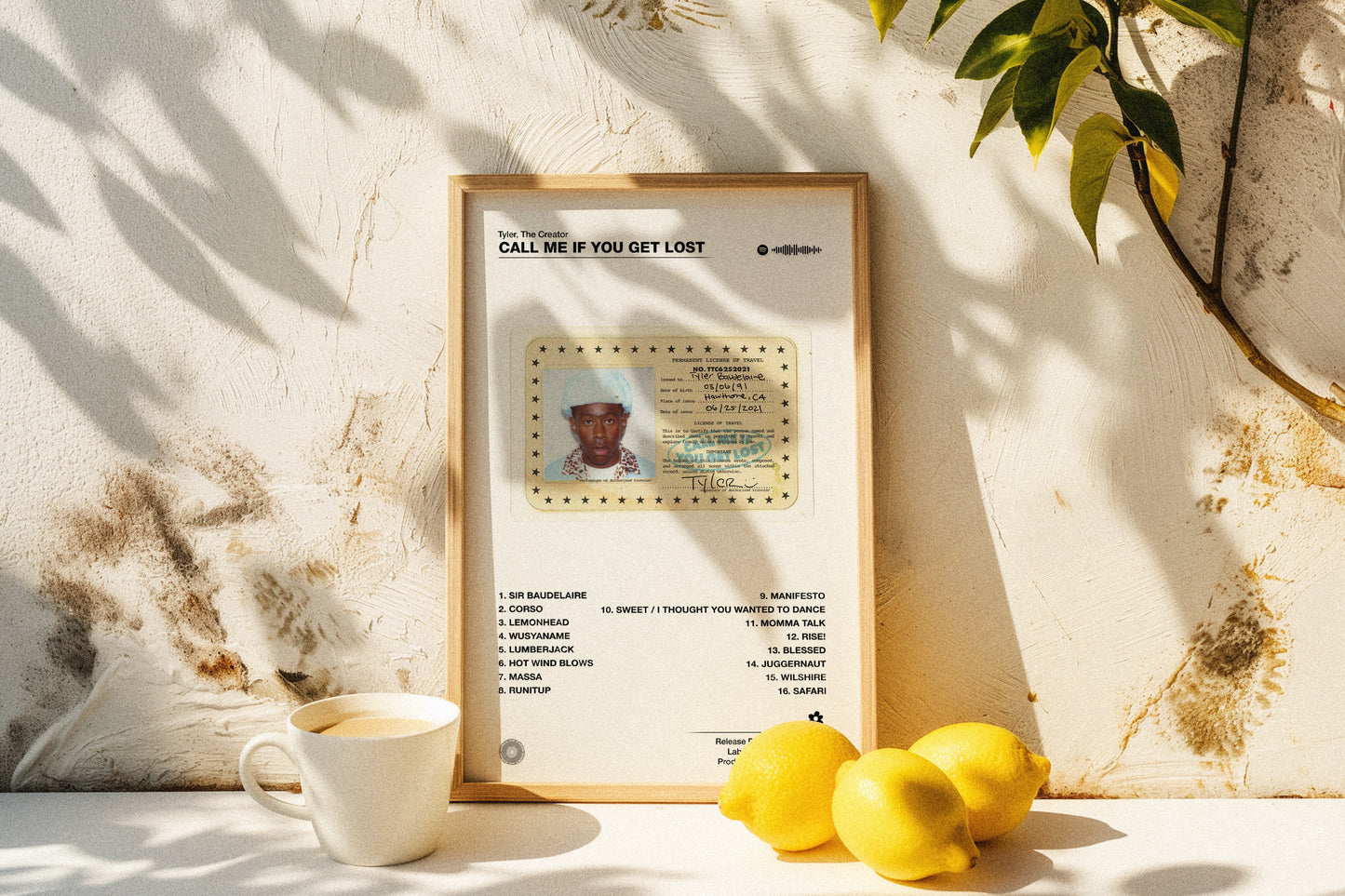Tyler, The Creator - Call Me If You Get Lost | Album Cover Poster | Wall of Fame Prints