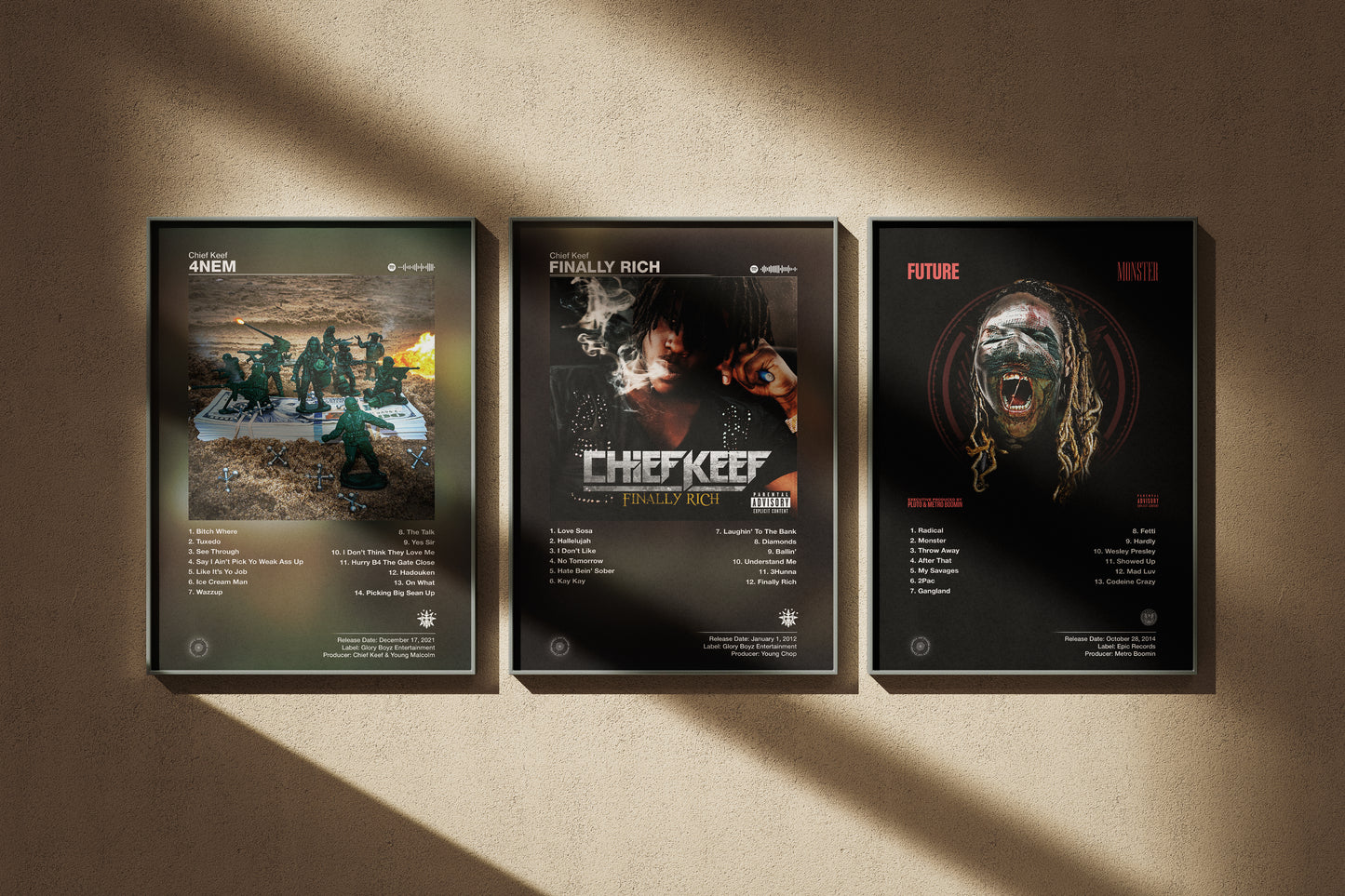 Chief Keef - 4NEM | Album Cover Poster | Wall of Fame Prints