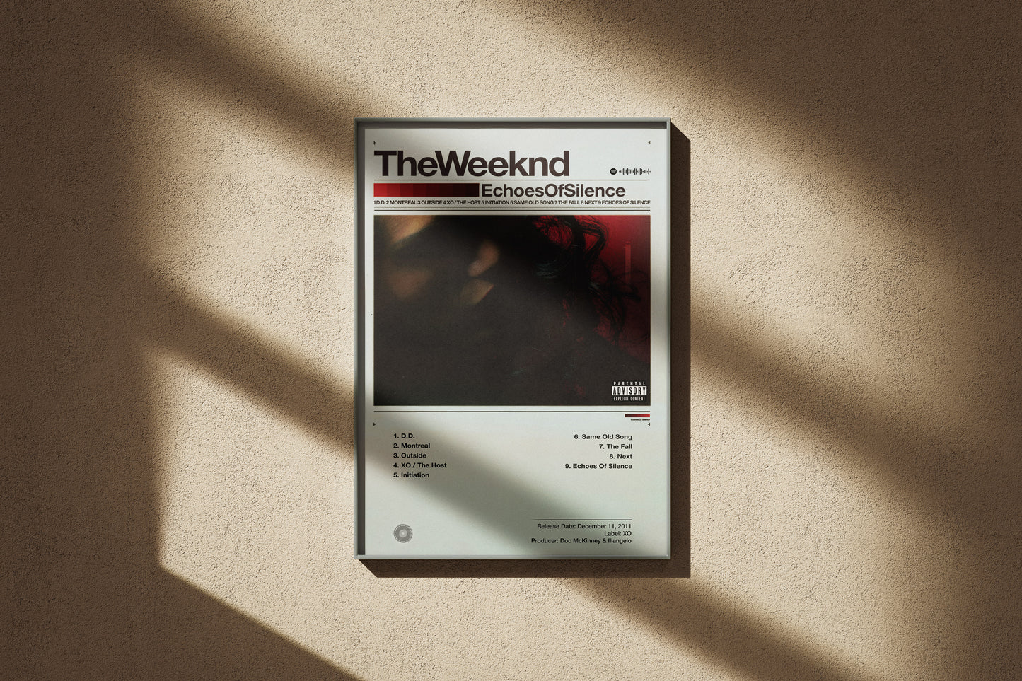 The Weeknd - Echoes of Silence | Album Cover Poster | Wall of Fame Prints