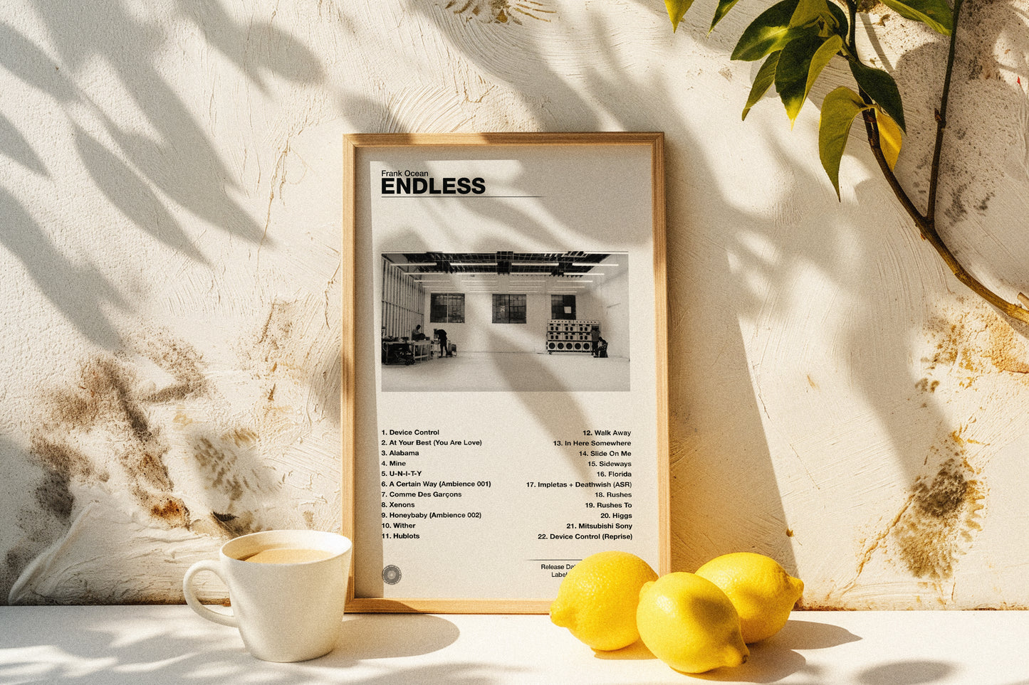 Frank Ocean - Endless | Album Cover Poster | Wall of Fame Prints