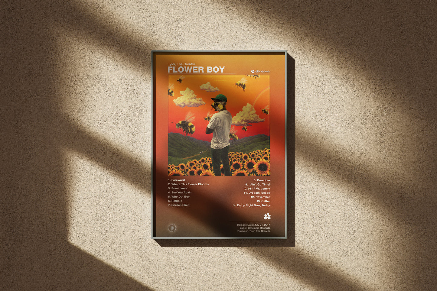Tyler, The Creator - Flower Boy | Album Cover Poster | Wall of Fame Prints