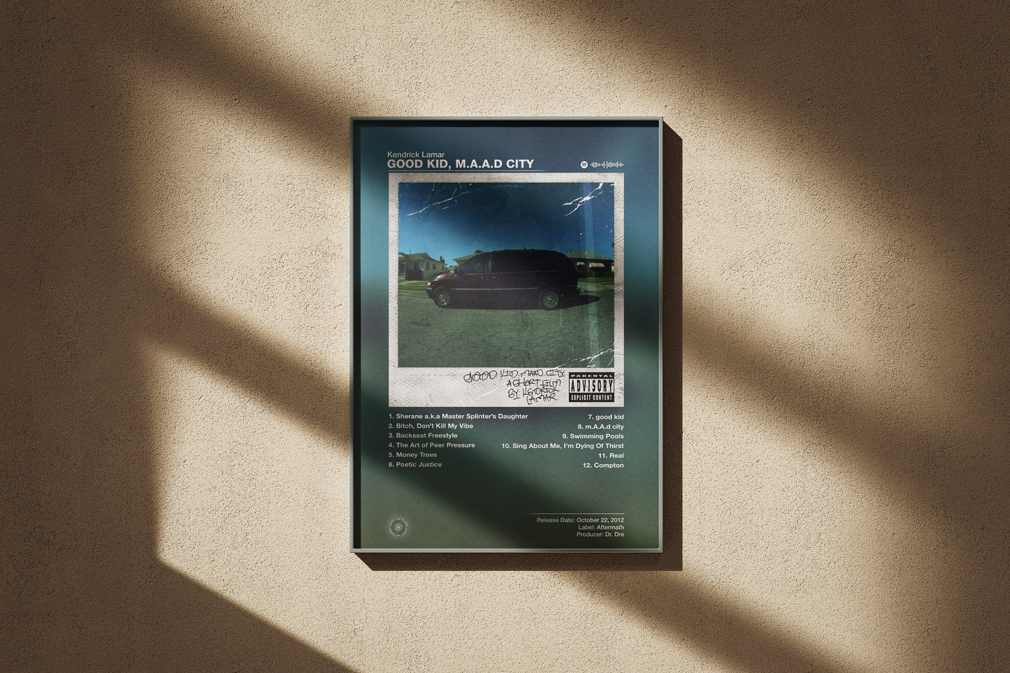 Kendrick Lamar - Good Kid, M.A.A.D City (Deluxe Cover) | Album Cover Poster | Wall of Fame Prints