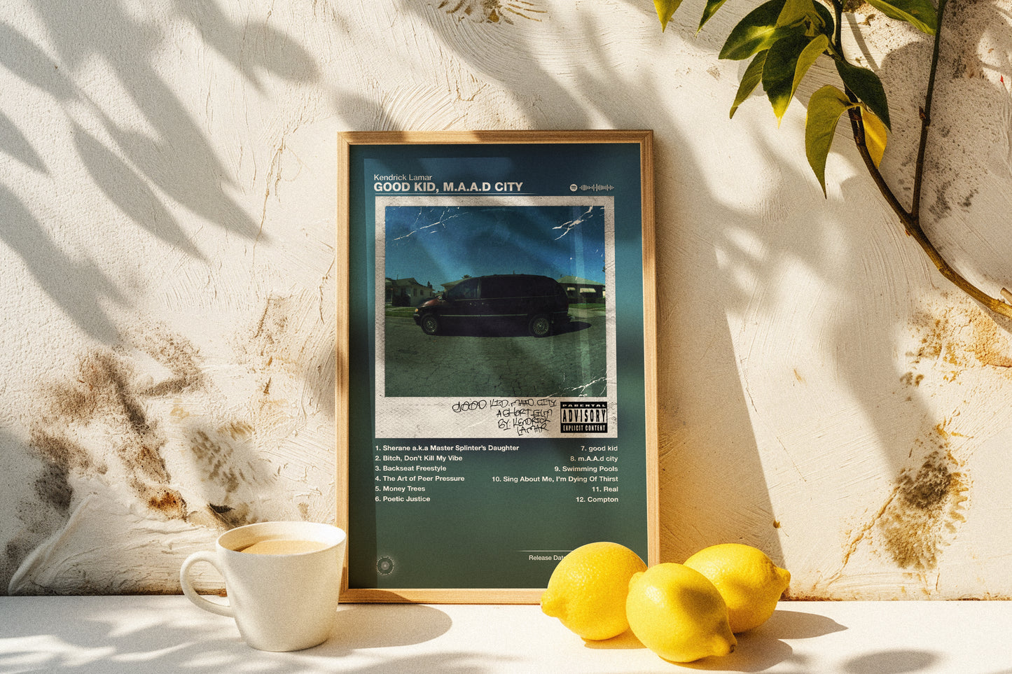 Kendrick Lamar - Good Kid, M.A.A.D City (Deluxe Cover) | Album Cover Poster | Wall of Fame Prints