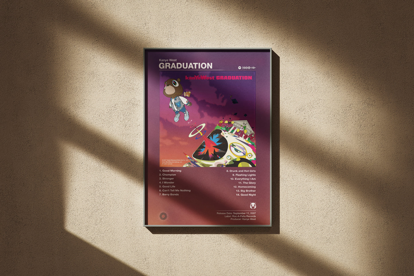 Kanye West - Graduation | Album Cover Poster | Wall of Fame Prints