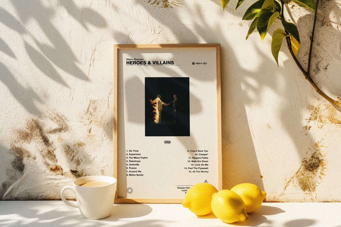 Metro Boomin - Heroes & Villains | Album Cover Poster | Wall of Fame Prints
