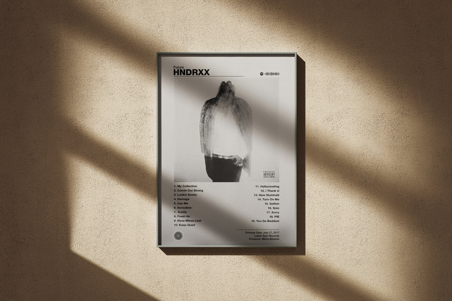 Future - HNDRXX | Album Cover Poster | Wall of Fame Prints