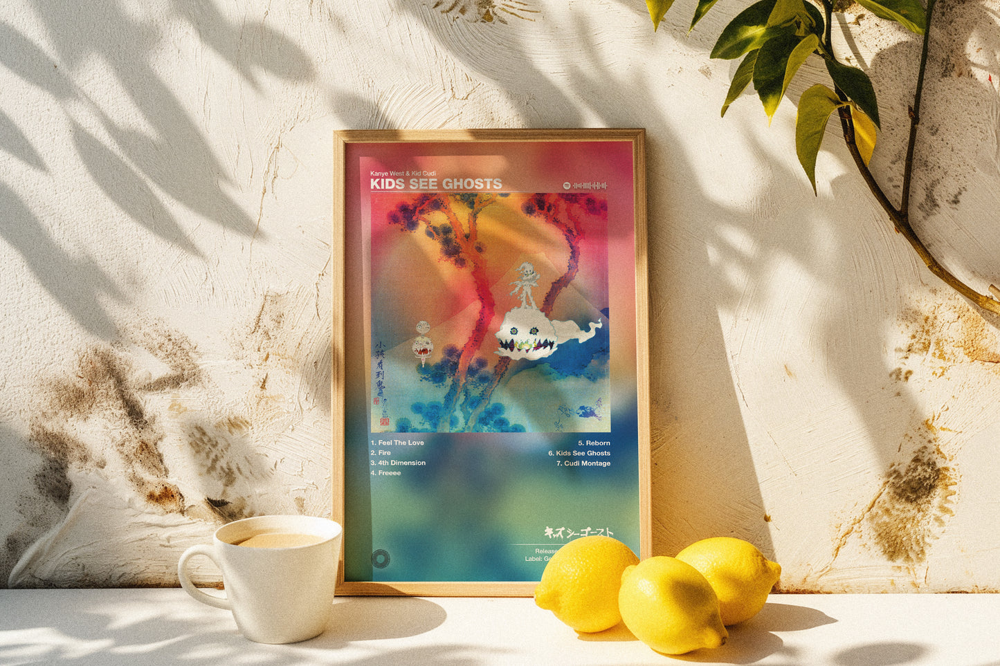 Kanye West & Kid Cudi - KIDS SEE GHOSTS | Album Cover Poster | Wall of Fame Prints