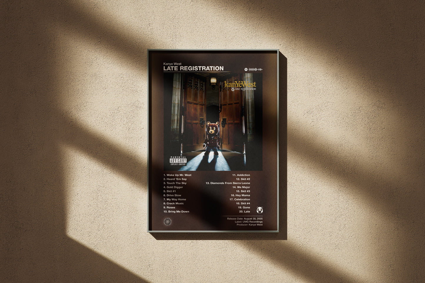 Kanye West - Late Registration | Album Cover Poster | Wall of Fame Prints