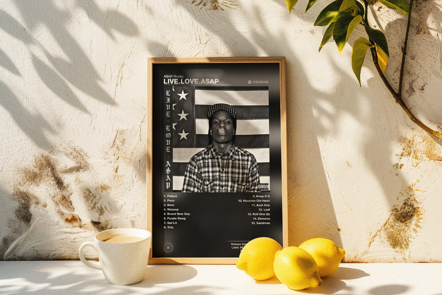 A$AP Rocky - LIVE.LOVE.A$AP | Album Cover Poster | Wall of Fame Prints