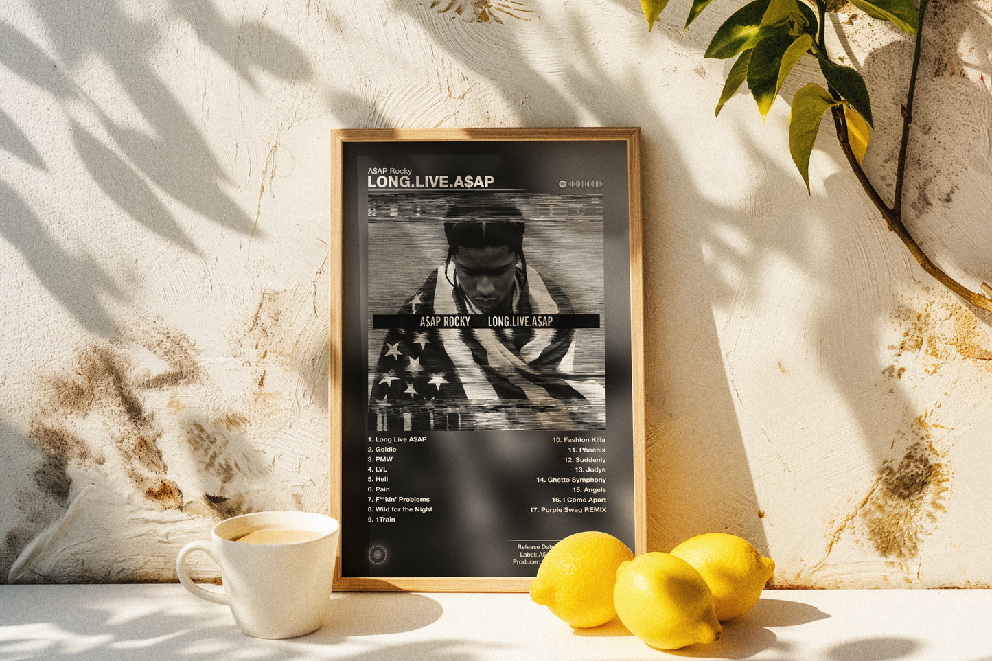 A$AP Rocky - LONG.LIVE.A$AP | Album Cover Poster | Wall of Fame Prints