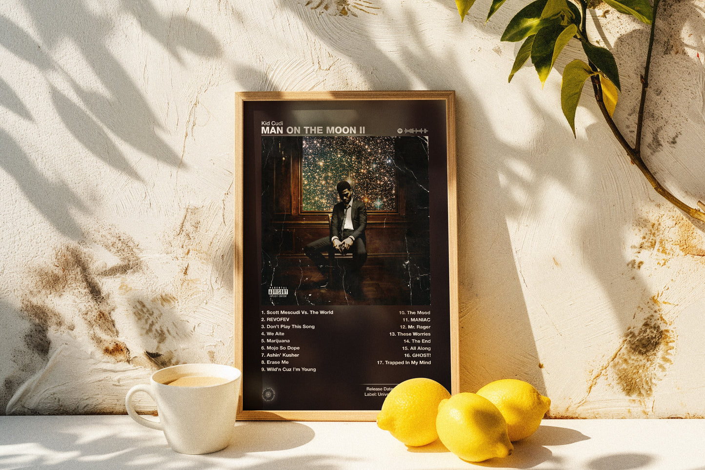 Kid Cudi - Man on The Moon II (2) | Album Cover Poster | Wall of Fame Prints