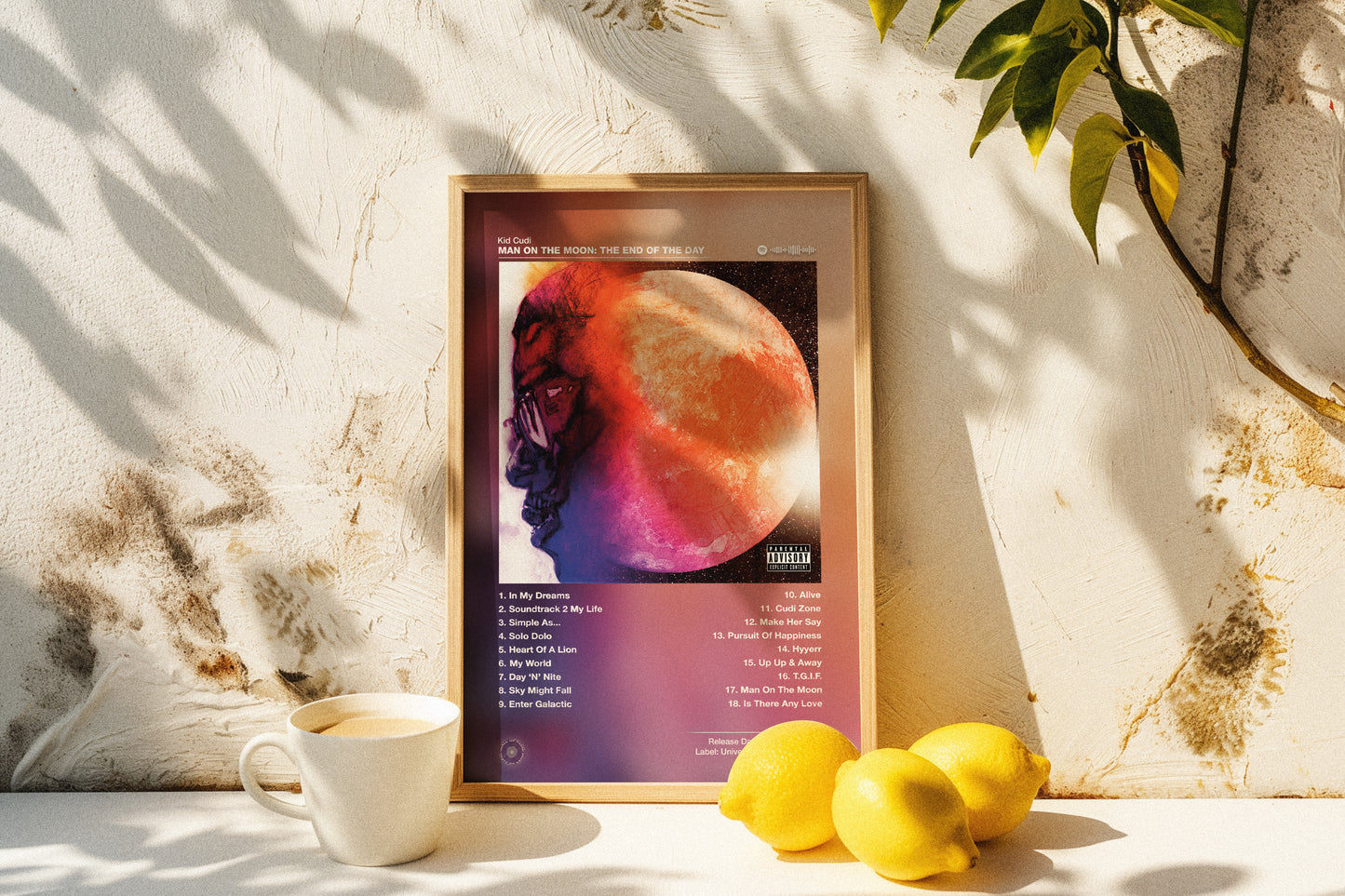 Kid Cudi - Man on The Moon | Album Cover Poster | Wall of Fame Prints