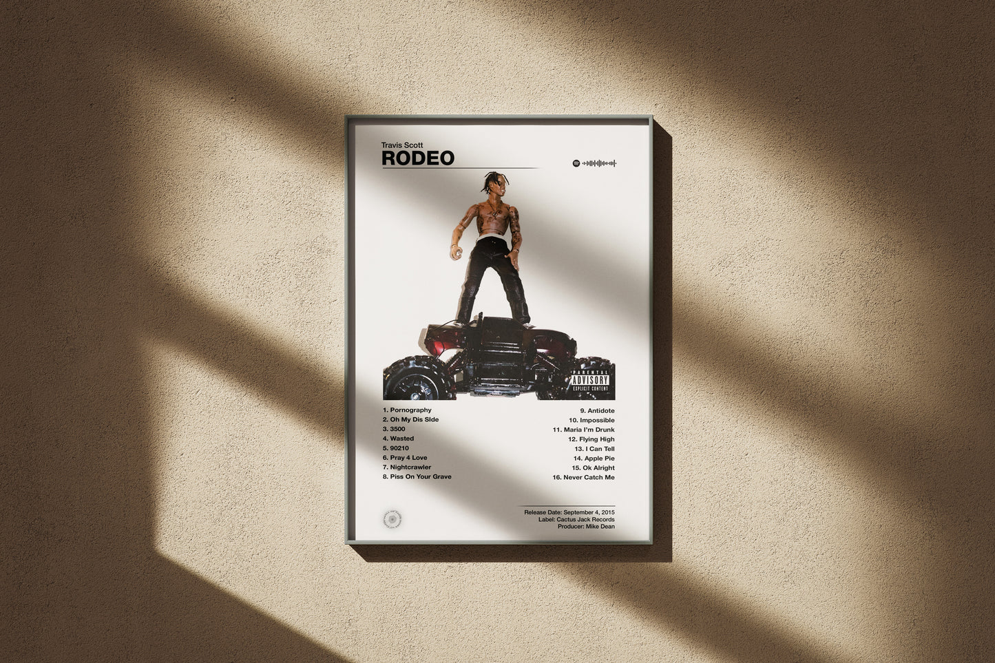 Travis Scott - Rodeo (OG Cover) | Album Cover Poster | Wall of Fame Prints