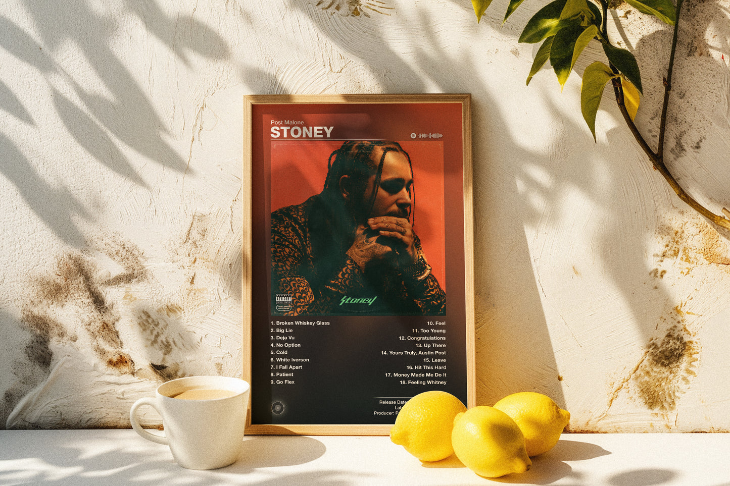 Post Malone - Stoney | Album Cover Poster | Wall of Fame Prints