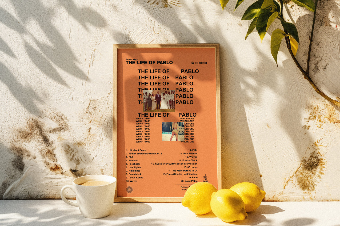 Kanye West - The Life of Pablo | Album Cover Poster | Wall of Fame Prints