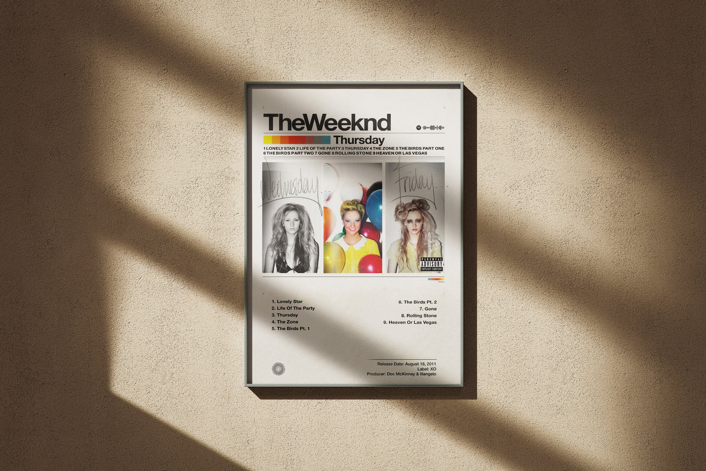 The Weeknd - Thursday | Album Cover Poster | Wall of Fame Prints
