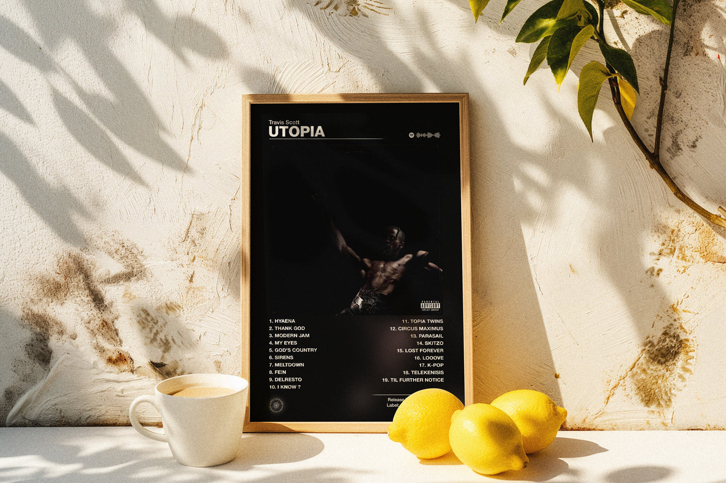 Travis Scott - UTOPIA | Album Cover Poster | Wall of Fame Prints