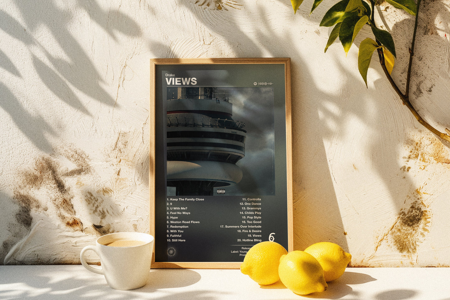 Drake - Views | Album Cover Poster | Wall of Fame Prints