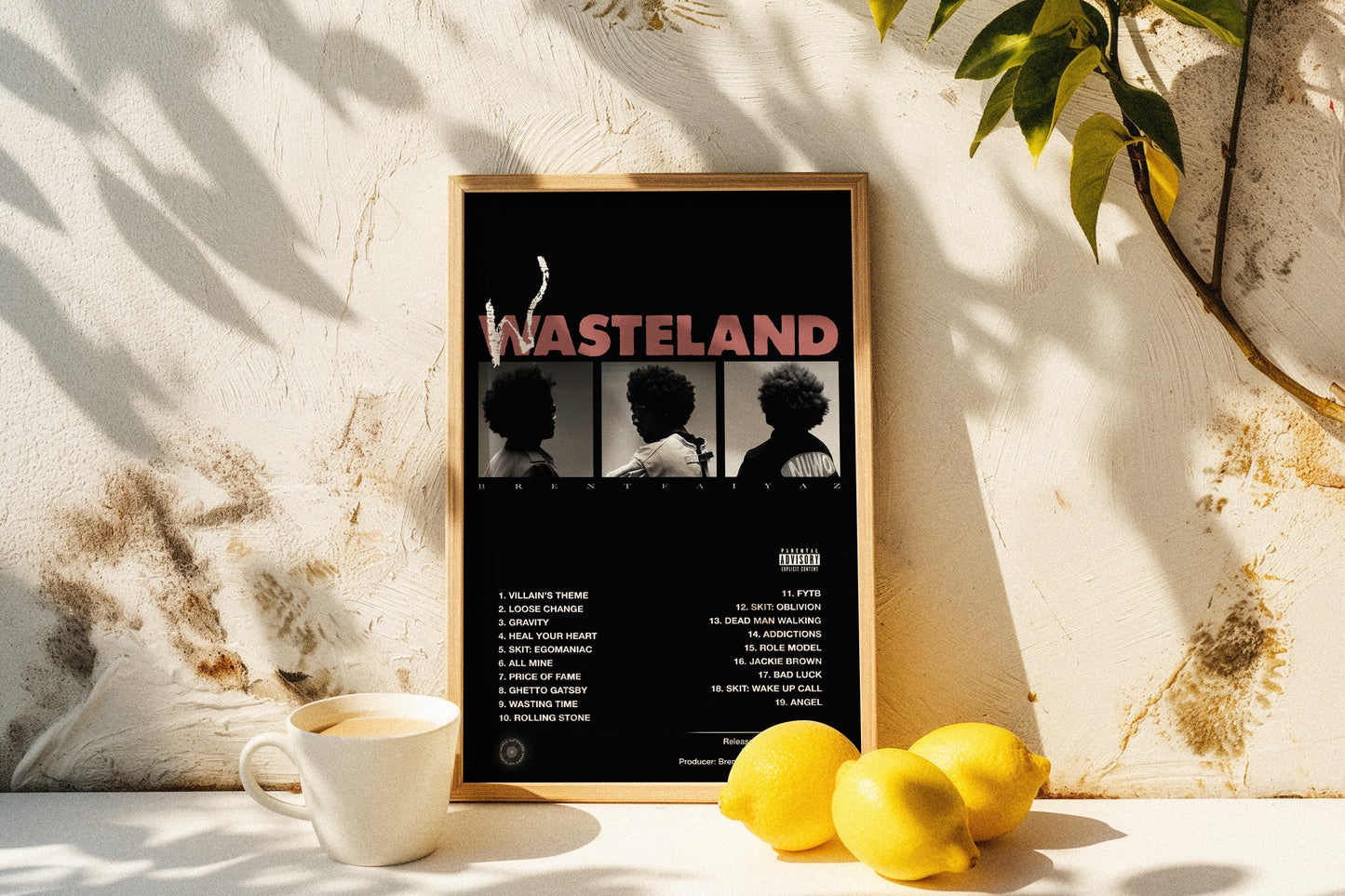 Brent Faiyaz - Wasteland | Album Cover Poster | Wall of Fame Prints