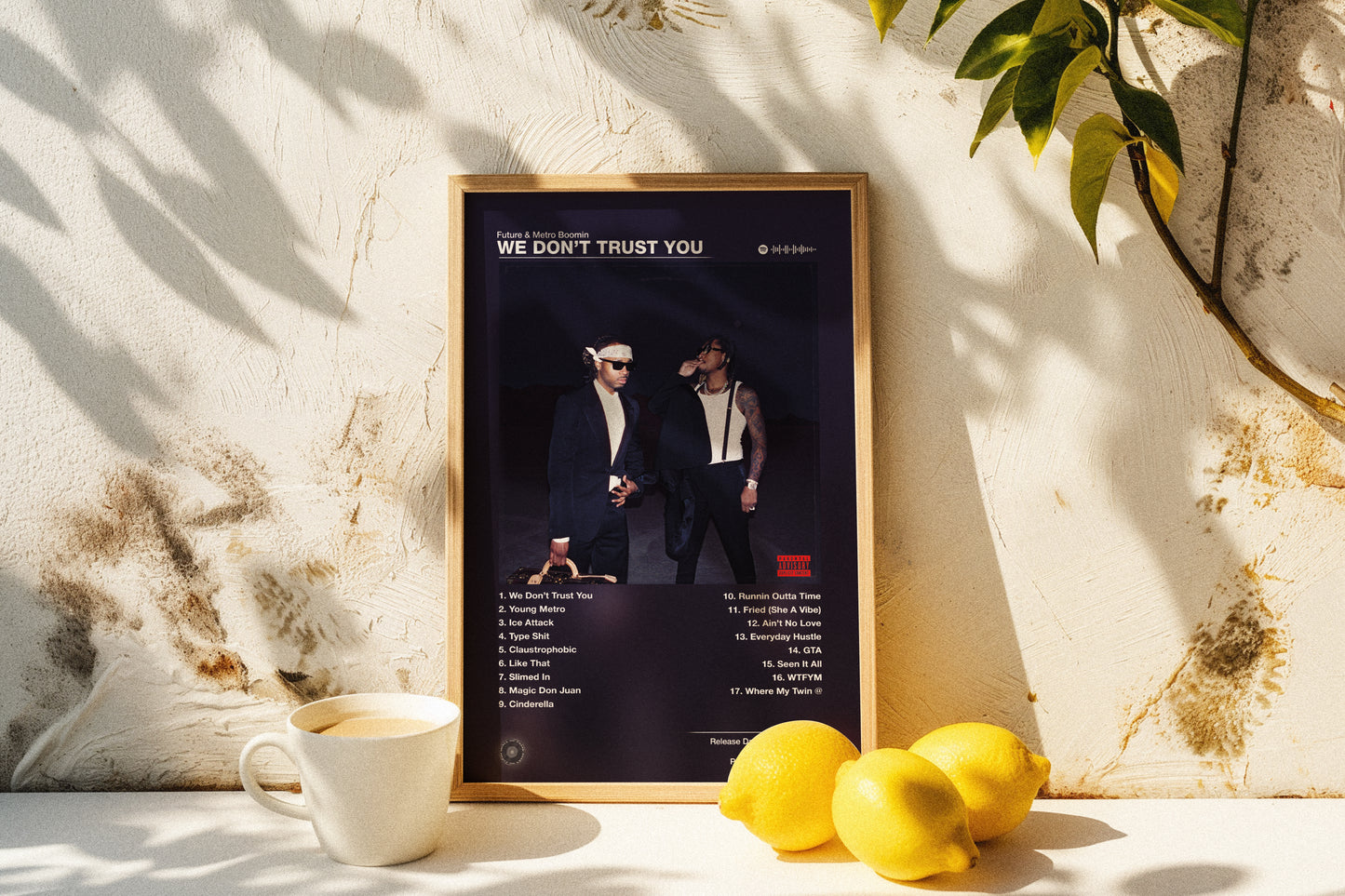 Future & Metro Boomin - We Don't Trust You | Album Cover Poster | Wall of Fame Prints
