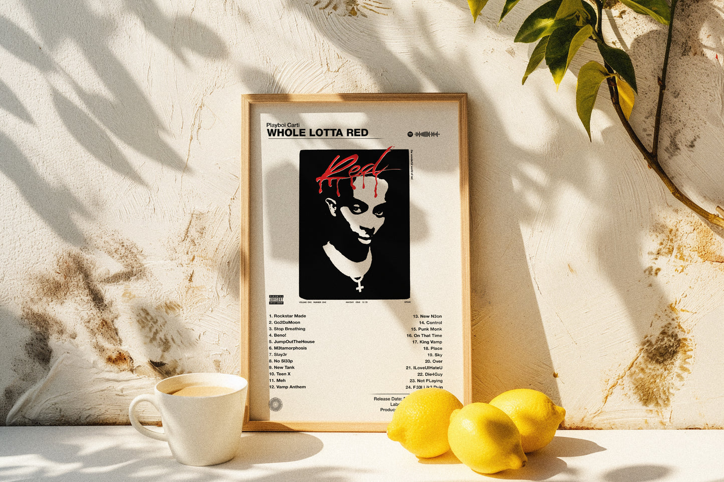 Playboi Carti - Whole Lotta Red | Album Cover Poster | Wall of Fame Prints