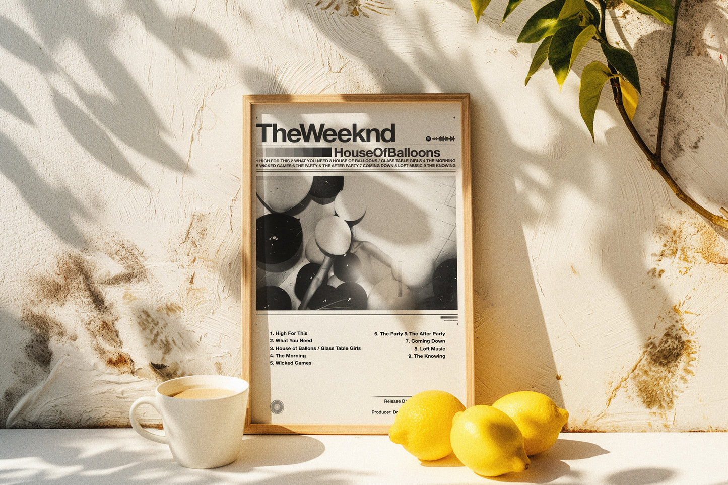 The Weeknd - House of Balloons | Album Cover Poster | Wall of Fame Prints
