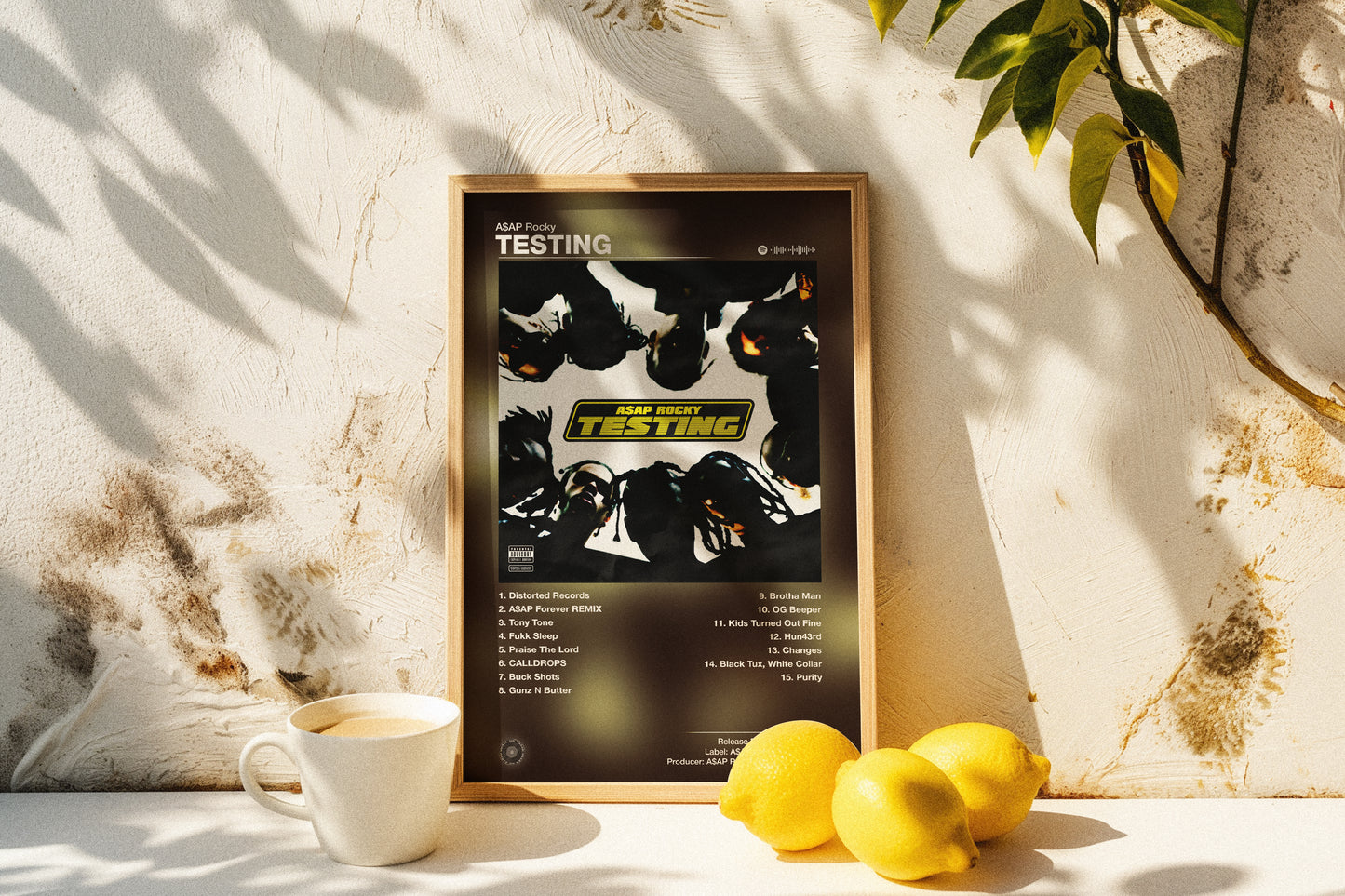 A$AP Rocky - TESTING | Album Cover Poster | Wall of Fame Prints